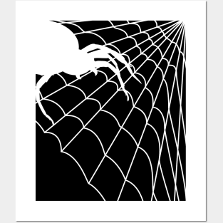 Spooky and Scary spider web halloween party costume Posters and Art